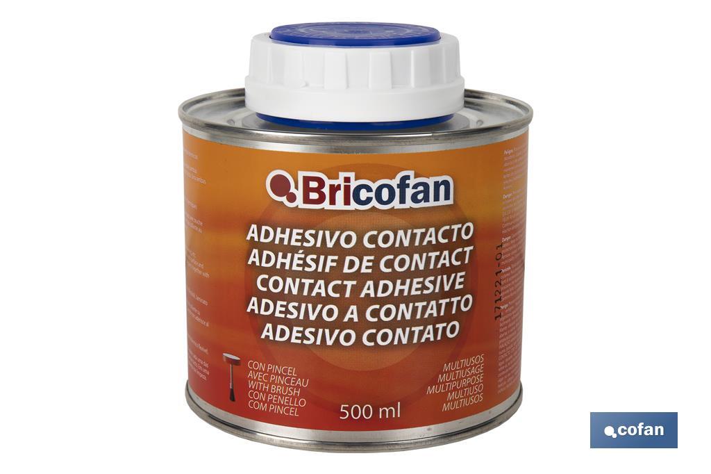 Adhesivo de Contacto Bricofan 500 ml | Pegamento universal multiusos